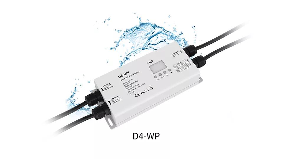 广州新港奥宝典DMX防水解码器D4-WP